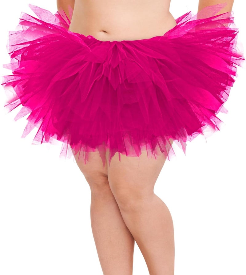 Fynnsure 5 Layers Plus Size Tutu Skirts for Women Extra Large Tulle Skirt 80s Adult Tutu Skirts Tutus Halloween Costumes - Image 1